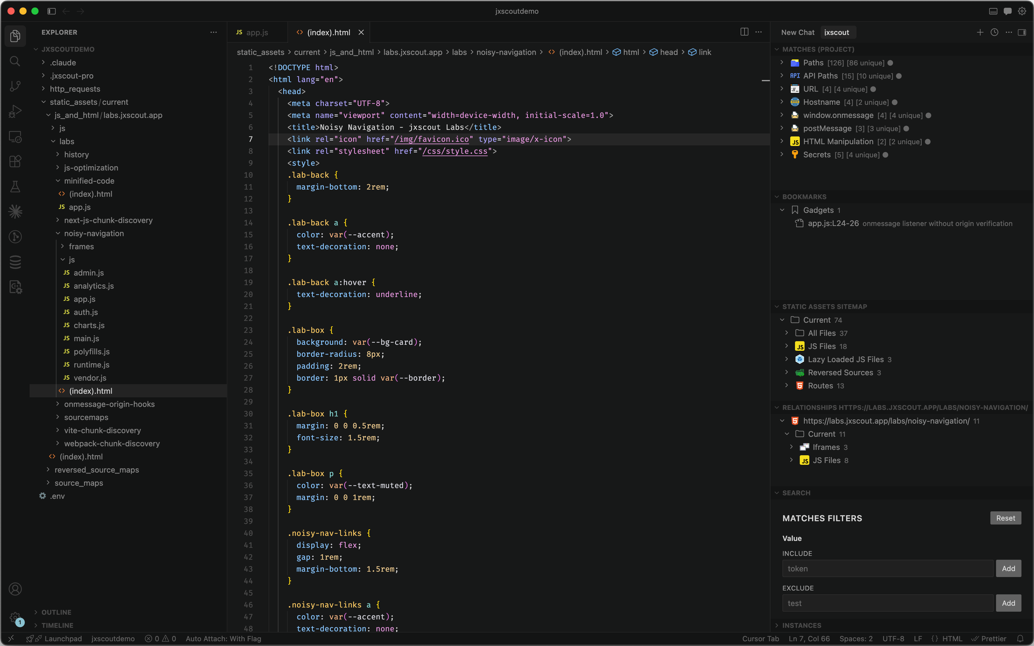 JXScout product interface