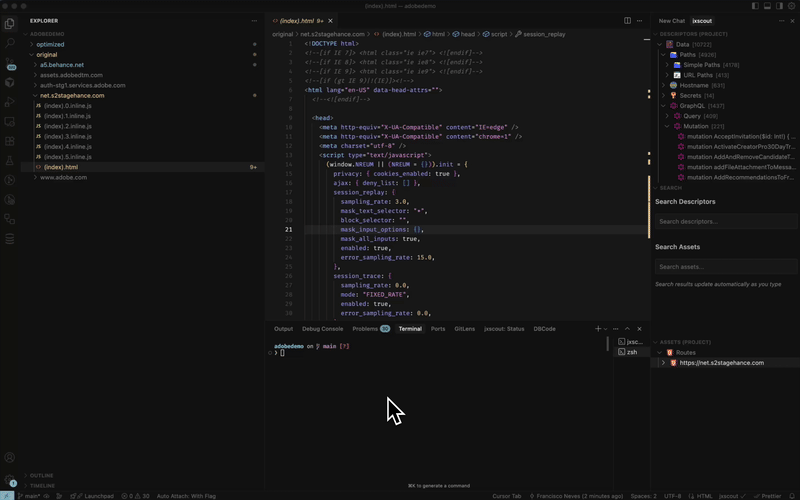 jxscout pro CLI